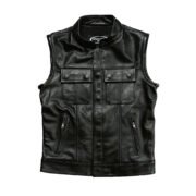 Club Harley vest Sons of Anarchy genuine leather vest men's plus size first layer cowhide motorcycle vest - Image 5