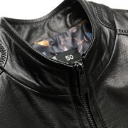 High-end 2025 autumn new genuine leather leather clothing casual motorcycle clothing men's leather jacket wholesale men's motorcycle leather jacket - Image 4