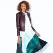 2025 New Women's Leather Jacket Fashion Zipper Short Motorcycle Retro Coat - Image 4