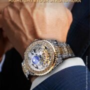 Men's stylish hollow retro carved automatic mechanical watch - Image 5